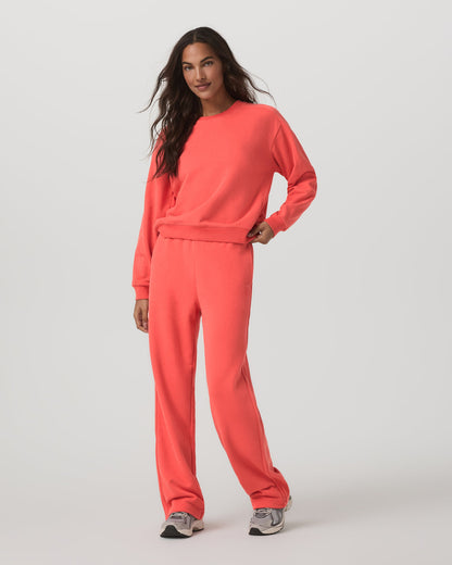 Sedona Seams Crew Women's Bright Coral Sweatshirt | Vuori sale