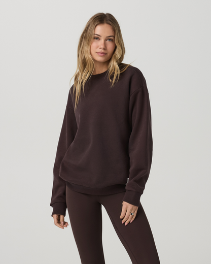 Restore Oversized Crew 2.0 French Roast Sweatshirt | Vuori online