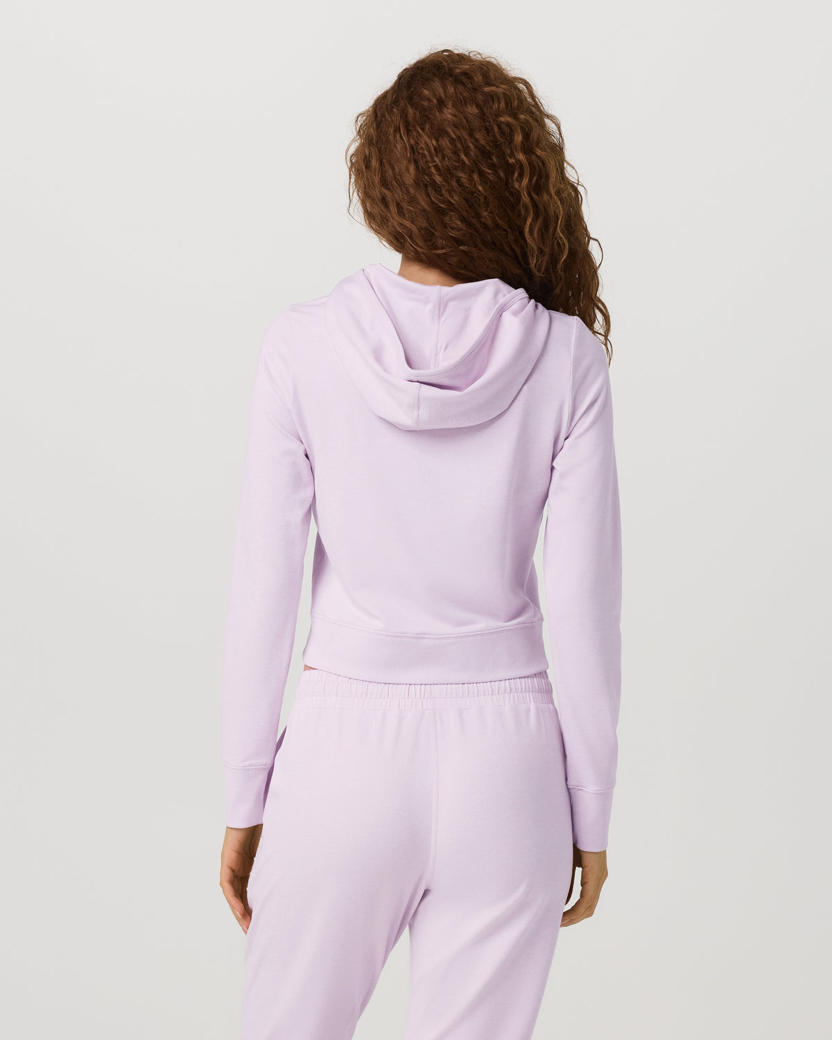 Halo Mini Full Zip Hoodie Lilac Breeze Heather Fitted Hoodie | Vuori discount