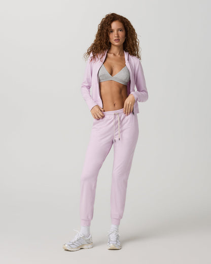 Halo Mini Full Zip Hoodie Lilac Breeze Heather Fitted Hoodie | Vuori discount