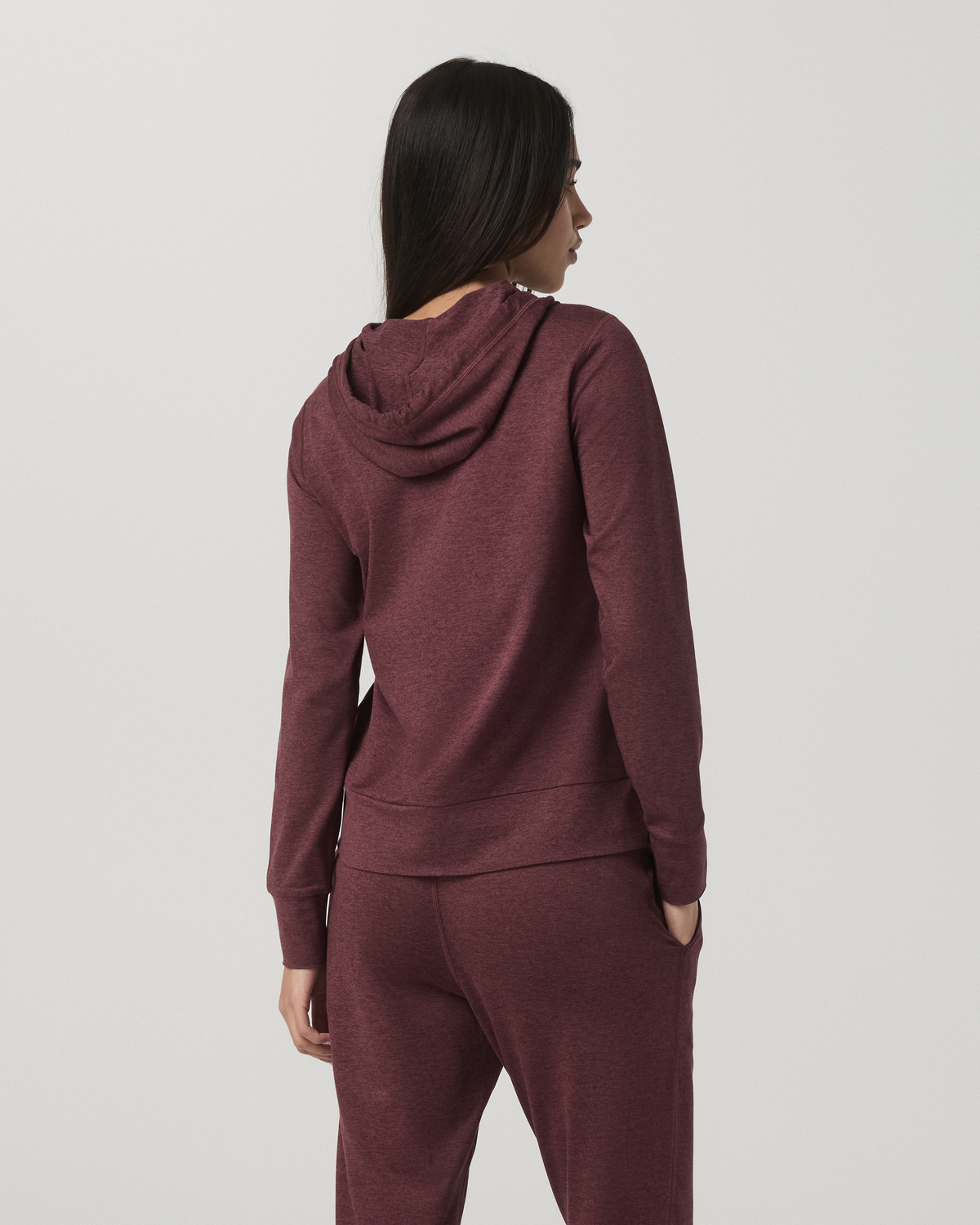 Women's Halo Performance Hoodie 2.0 Fig Heather | Vuori discount