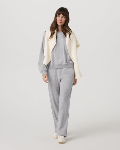 Sedona Seams Crew Women's Light Heather Grey Sweatshirt | Vuori shop