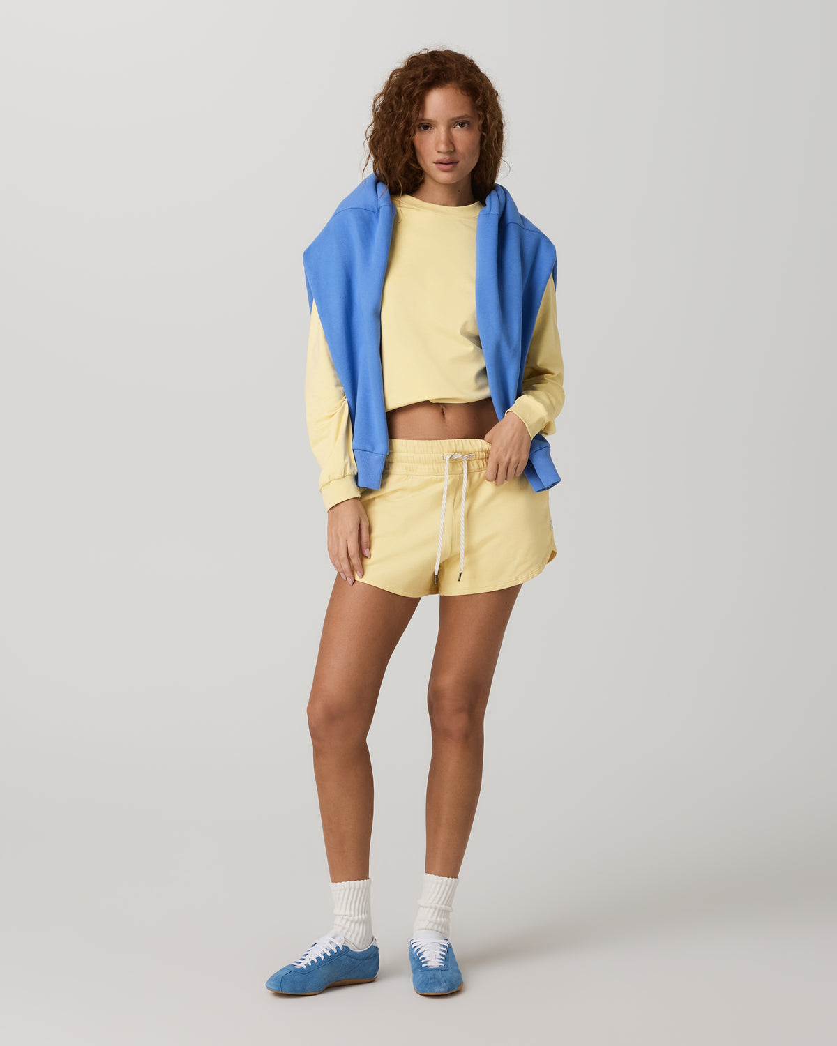 Halo Modern Crew Lemon Snap Heather Lounge Sweatshirt | Vuori online