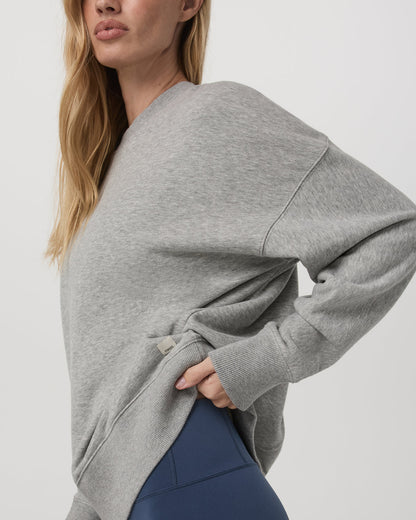 Sedona Weekender Crew Light Heather Grey Crewneck | Vuori discount