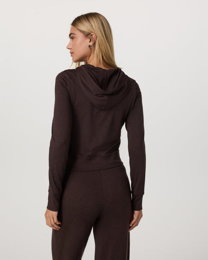 Halo Mini FZ Hoodie Women's Java Heather Hoodie | Vuori onsale