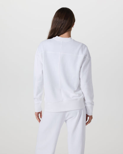 Sedona Weekender Crew Women's White Pullover | Vuori sale