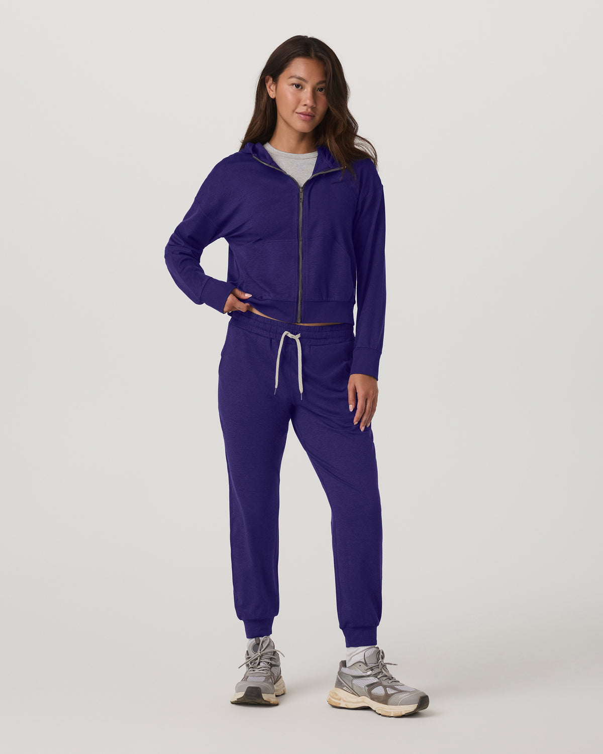 Halo Full Zip Hoodie Women's Stellar Sky Heather Hoodie | Vuori online