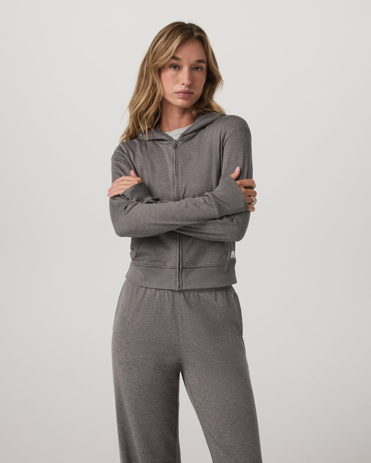 Halo Mini FZ Hoodie Women's Chia Heather Hoodie | Vuori discount