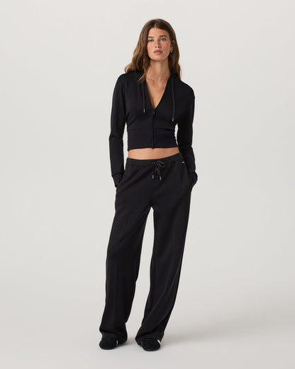 Compose Full Zip Hoodie Women's Black Zip-Up Jacket | Vuori for sale