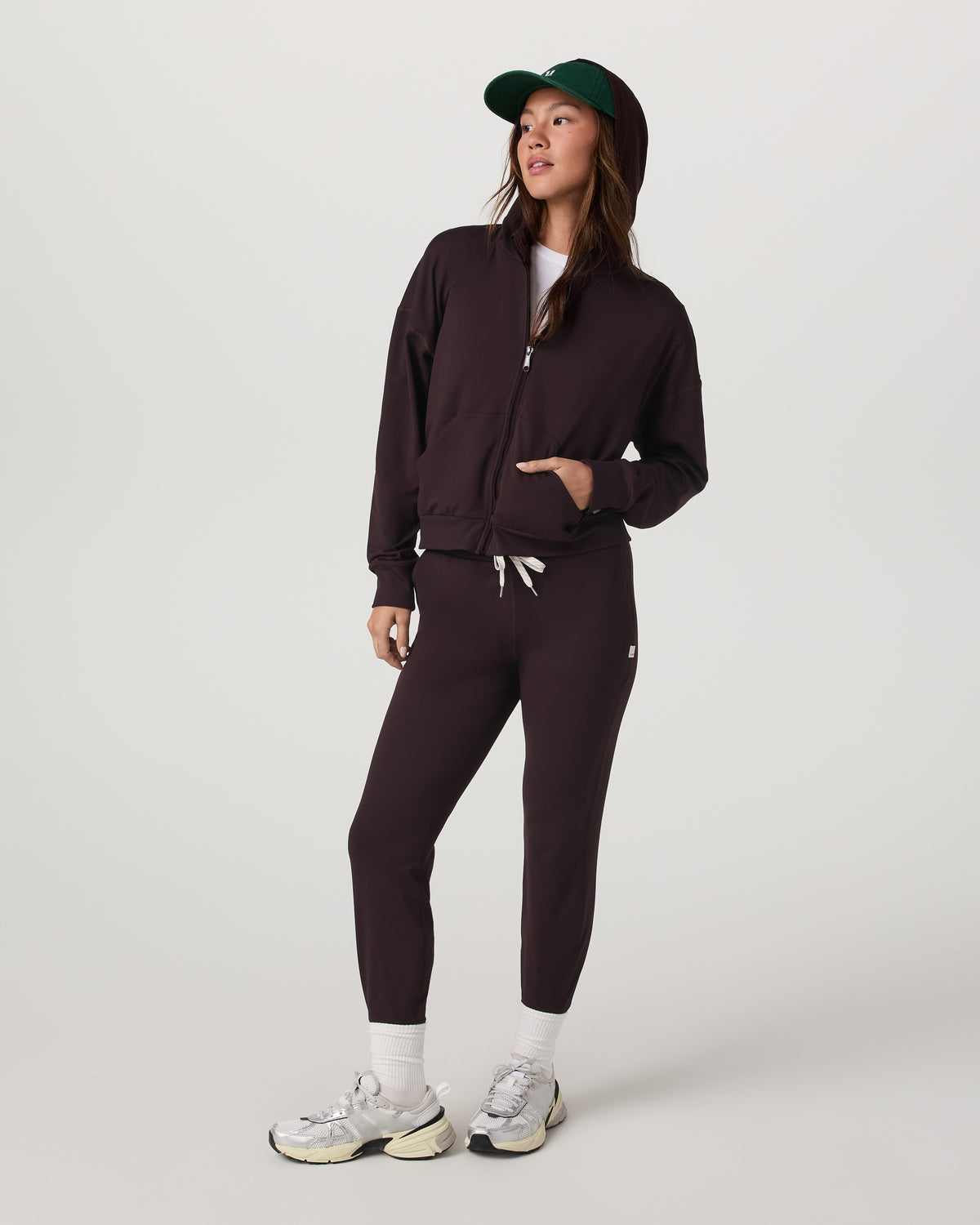 Halo Full Zip Hoodie Women's Raisin Hoodie | Vuori discount