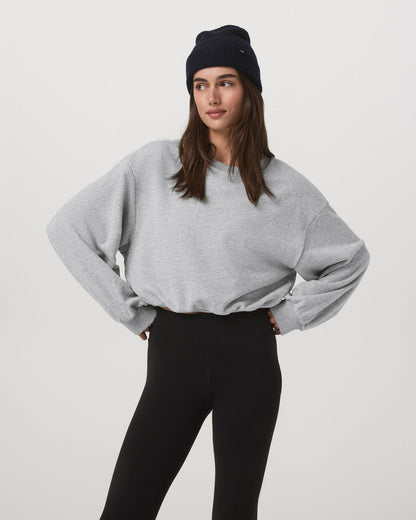 Sedona Bubble Crew Women's Light Heather Grey Crewneck | Vuori sale