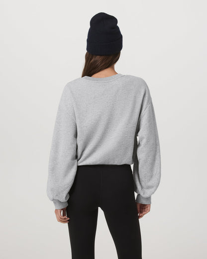 Sedona Bubble Crew Women's Light Heather Grey Crewneck | Vuori sale