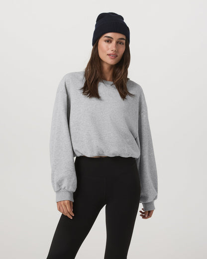 Sedona Bubble Crew Women's Light Heather Grey Crewneck | Vuori sale