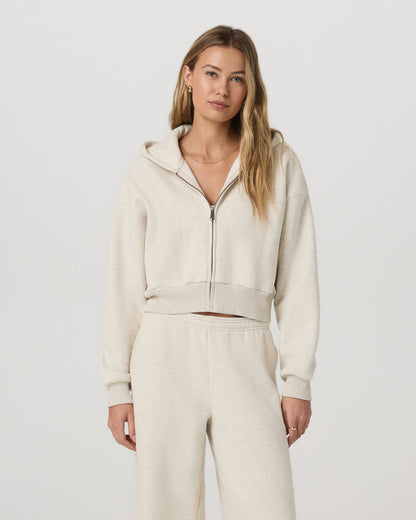 Restore Mini Full Zip Hoodie Bone Heather Jacket | Vuori sale