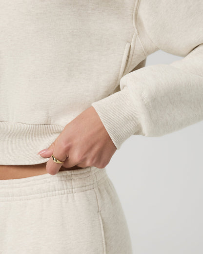 Restore Mini Full Zip Hoodie Bone Heather Jacket | Vuori sale