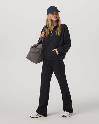 Granite Half Zip Black Heather Pullover Sweatshirt | Vuori sale