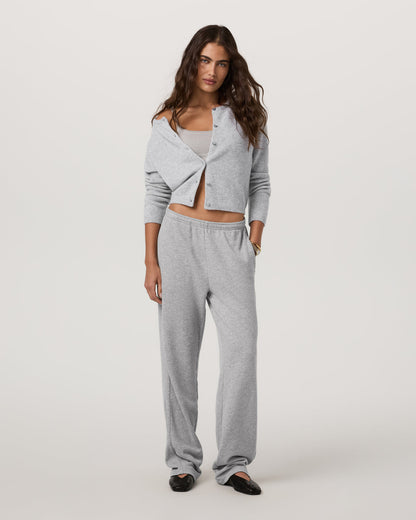 Émilie Cashmere Cardi Women's Pale Grey Heather | Vuori onsale