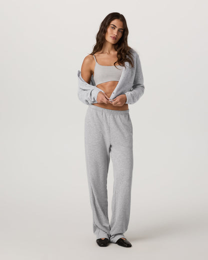 Émilie Cashmere Cardi Women's Pale Grey Heather | Vuori onsale