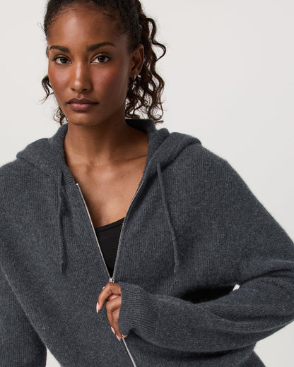 Émilie Cashmere Hoodie Women's Charcoal Heather | Vuori discount