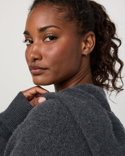 Émilie Cashmere Hoodie Women's Charcoal Heather | Vuori discount