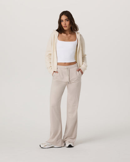 Émilie Cashmere Hoodie Women's Porcelain Zip | Vuori shop