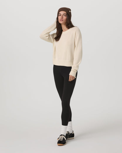 Émilie Cashmere Crew Women's Porcelain Pullover | Vuori onsale