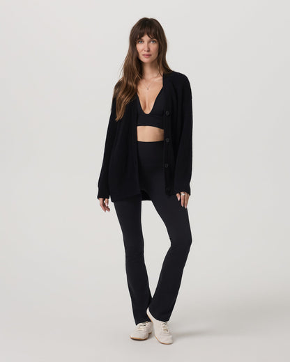 Alps Boyfriend Cardigan Women's Black Knit Sweater | Vuori online