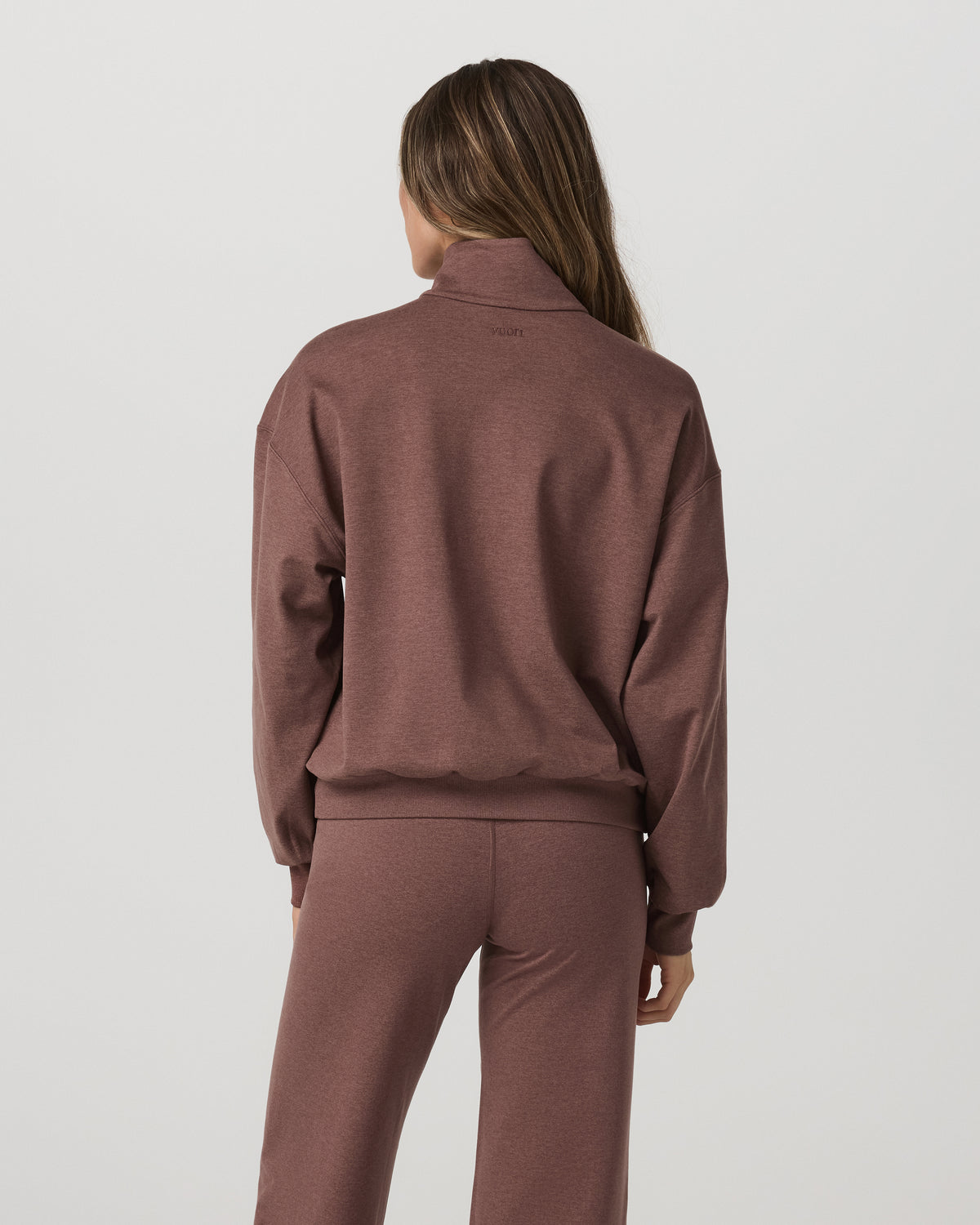 Granite Half Zip Women's Sable Heather Sweatshirt | Vuori discount