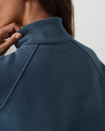 Restore Double Zip Sweatshirt Ocean Blue Full-Zip Fleece | Vuori outlet