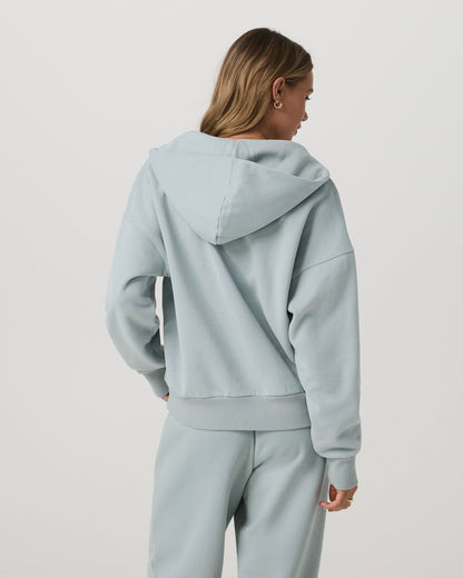 Restore Relaxed Half Zip Hoodie Blue Haze Jacket | Vuori onsale