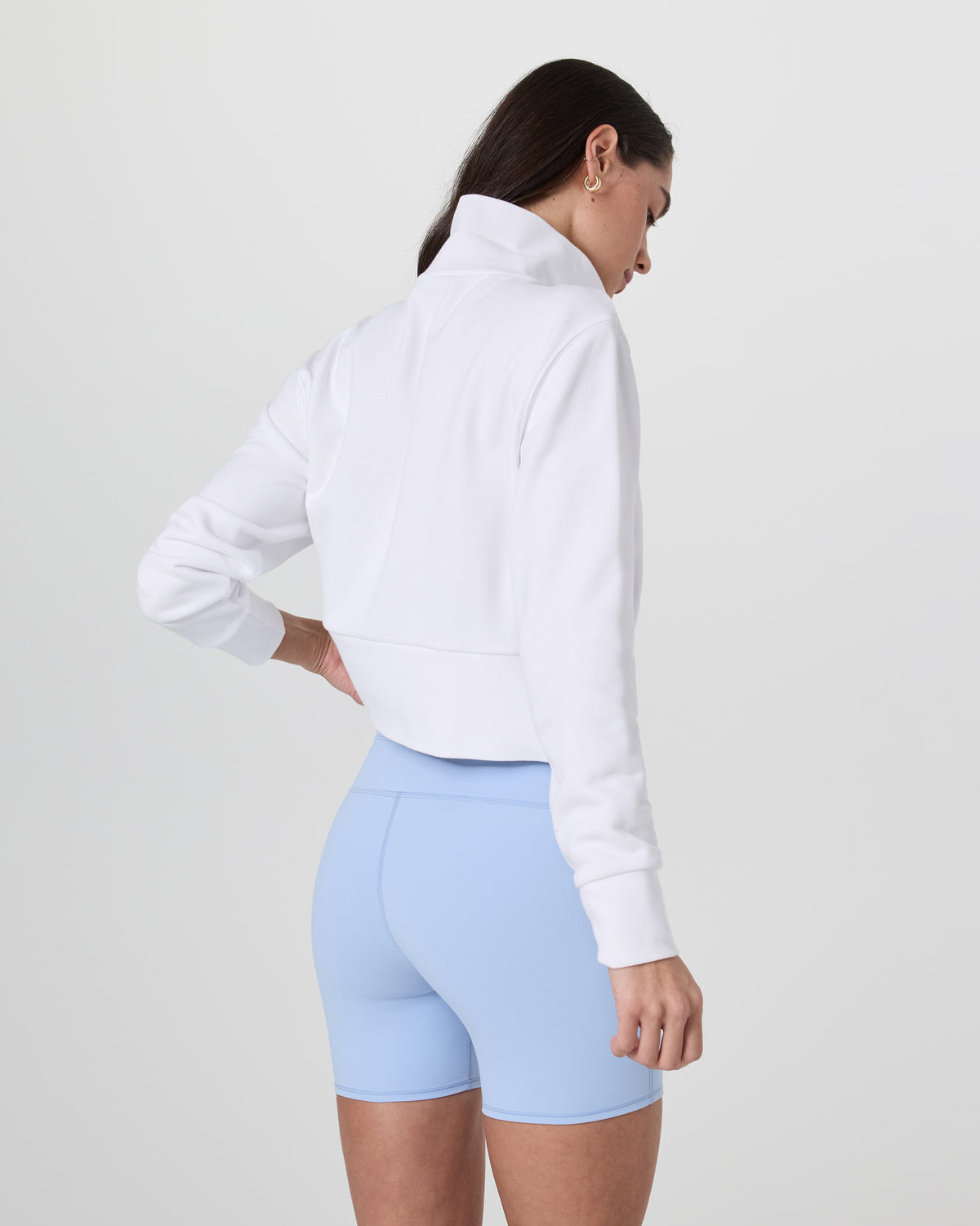 Sedona Cropped Half Zip White | Vuori shop