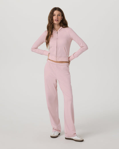 Halo Mini FZ Hoodie Women's Vintage Rose Hoodie | Vuori onsale