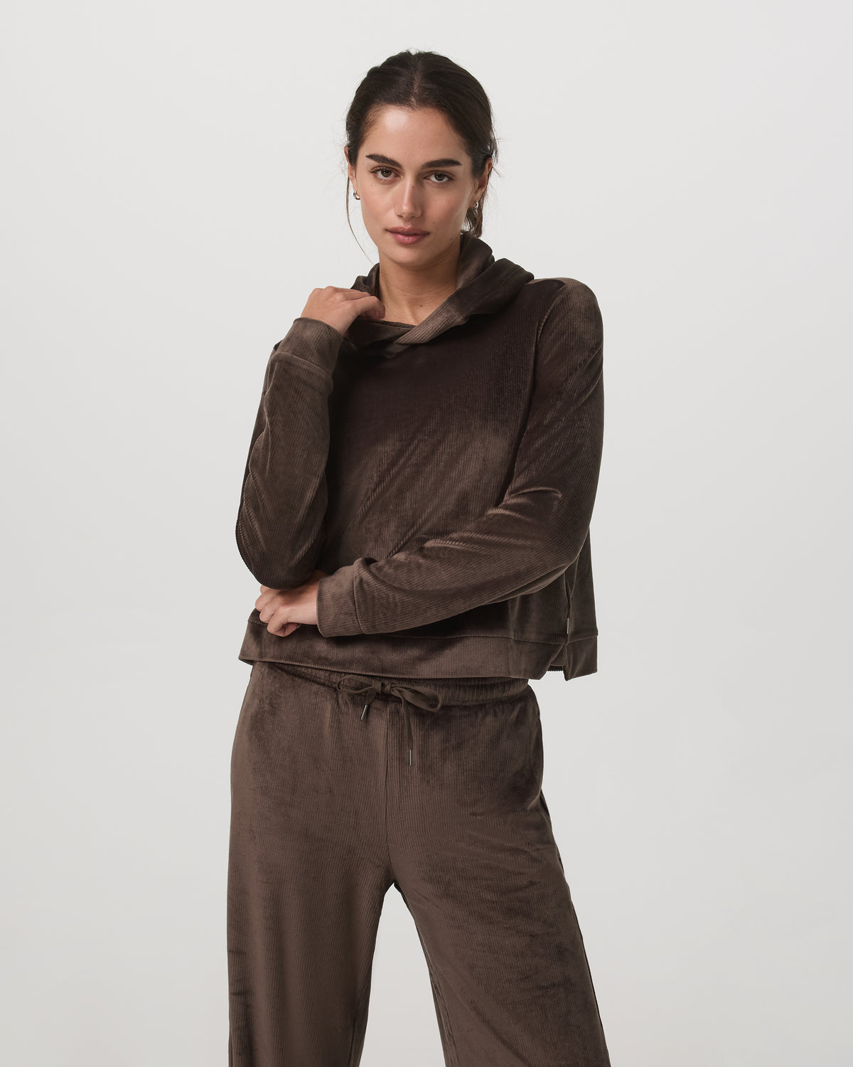 Haven Hoodie Women's Dark Java Hoodie | Vuori for sale