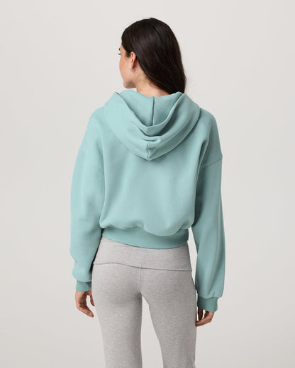 Restore Mini Full Zip Hoodie Women's Sea Spray Jacket | Vuori for sale