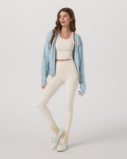 Émilie Cashmere Hoodie Women's Bluebell Zip | Vuori discount