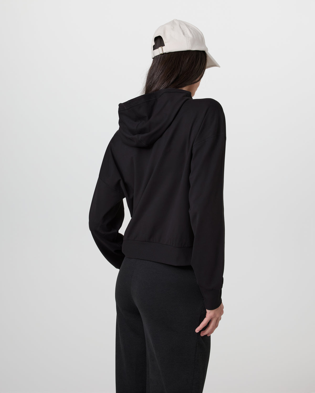 Halo Modern Full Zip Hoodie Solid Black | Vuori sale