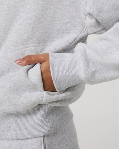 Restore Relaxed Half Zip Hoodie Pale Grey Jacket | Vuori online
