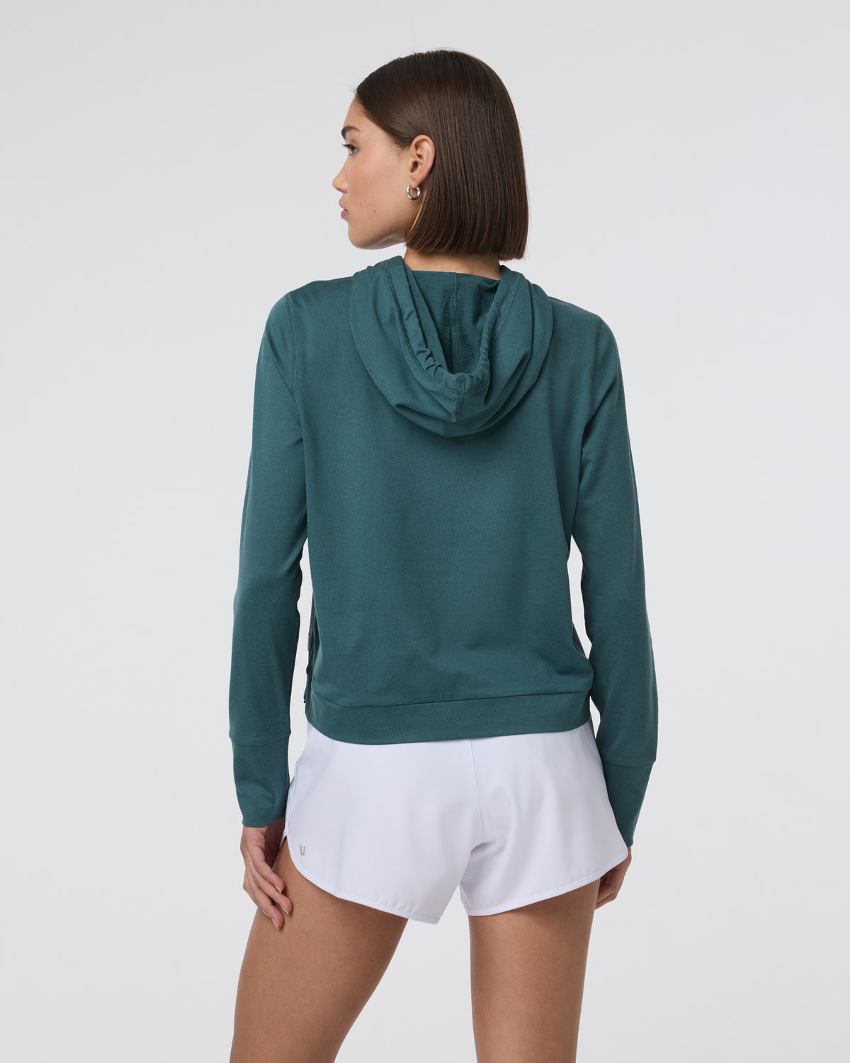 Halo Essential Hoodie Moss Heather Pullover | Vuori online