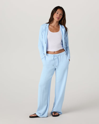 Compose Full Zip Hoodie Women's Crystal Blue Jacket | Vuori shop