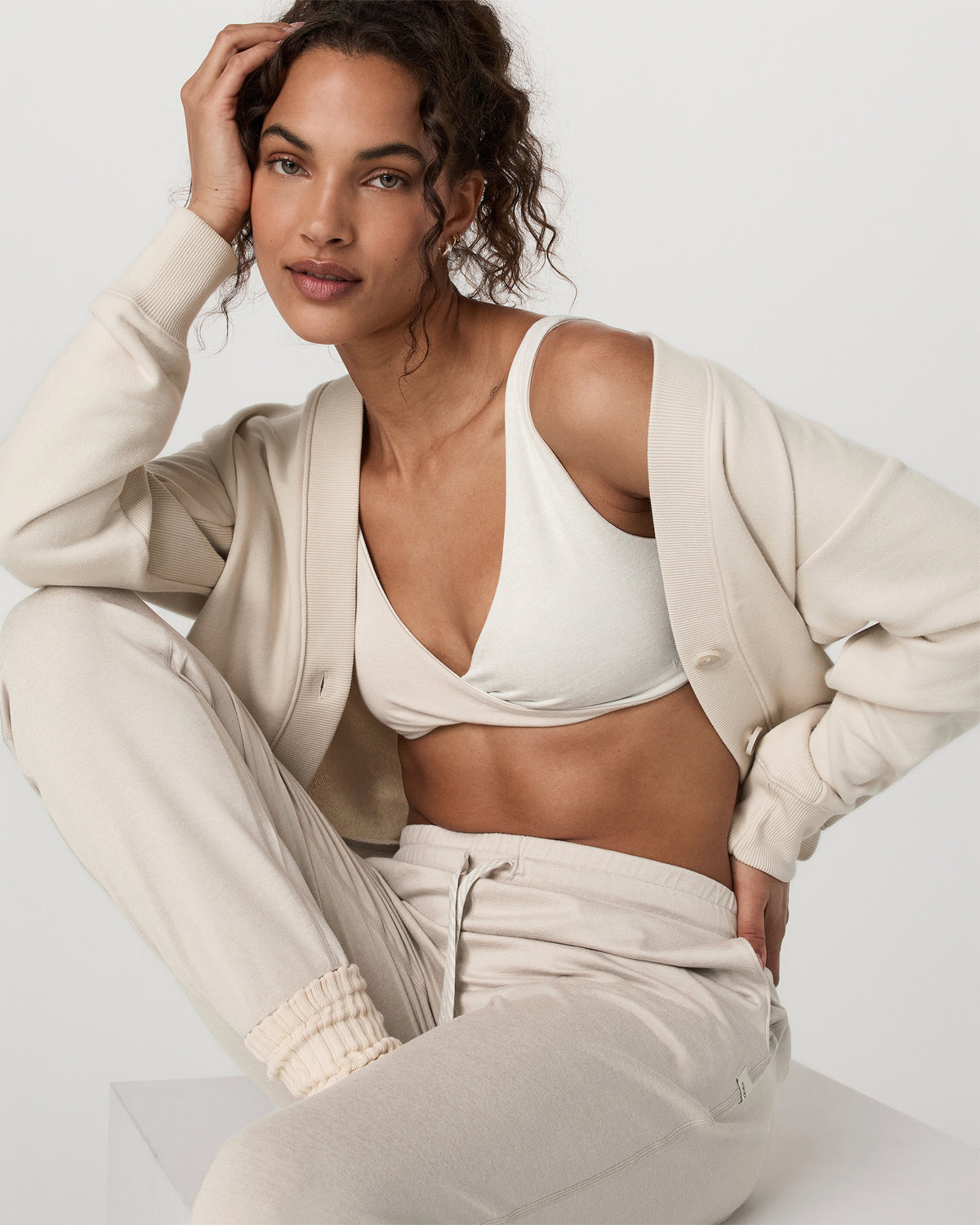 Sedona Cardigan Women's Bone Button-Down Sweater | Vuori sale