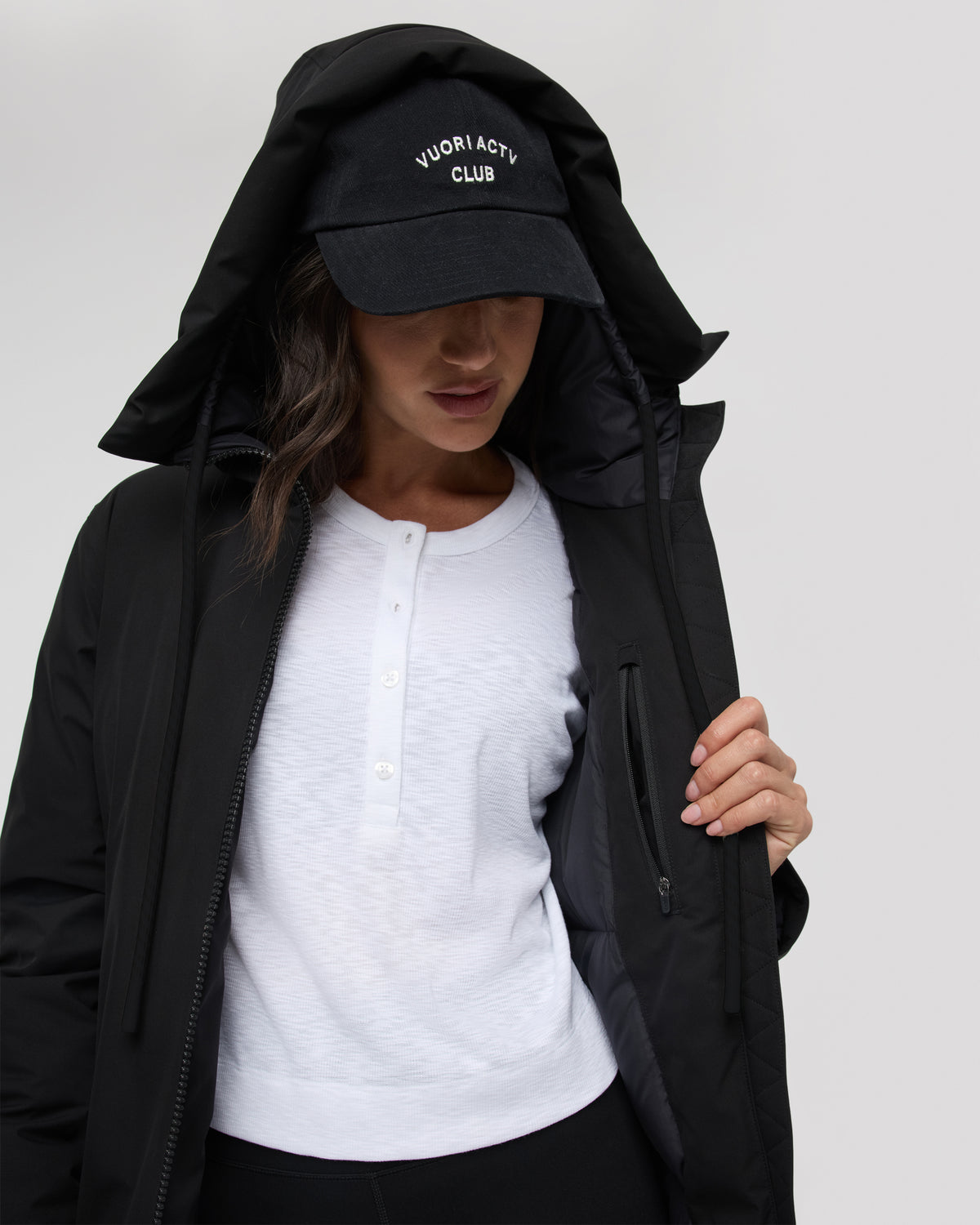 Icelandic Anorak Women's Black Waterproof Jacket | Vuori onsale