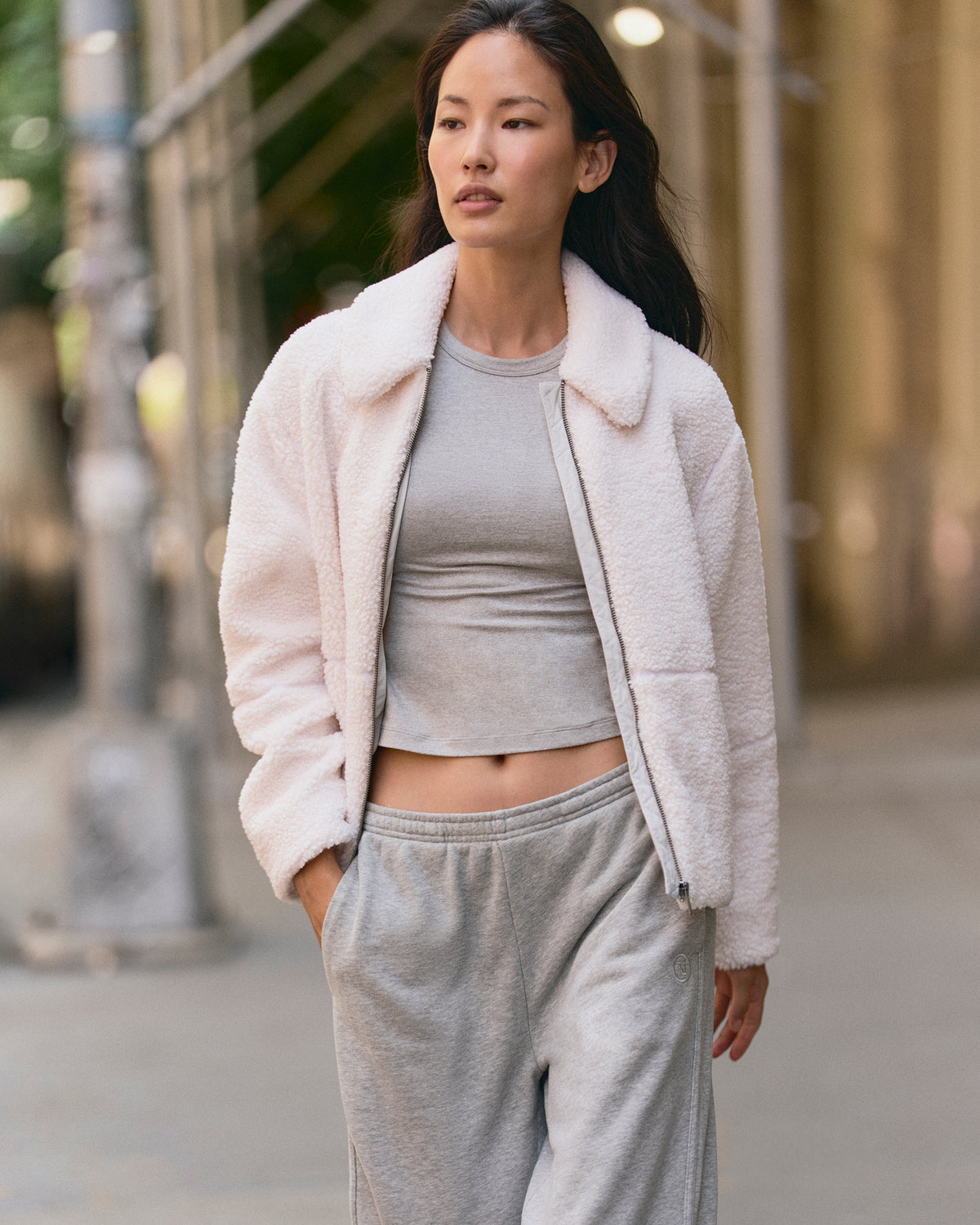 Lou Full Zip Jacket Women's Marshmallow Fleece Jacket | Vuori outlet