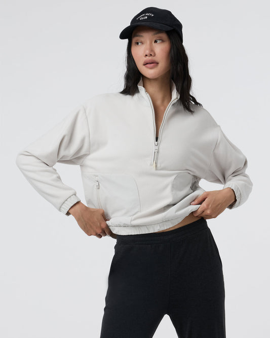 Women's Aspen Half Zip Salt Fleece Pullover | Vuori online