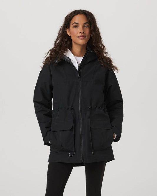 Pfeiffer Rain Jacket Black | Vuori onsale