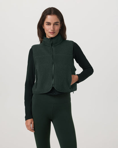 Alpine Vest Women's Evergreen Fleece Vest | Vuori outlet
