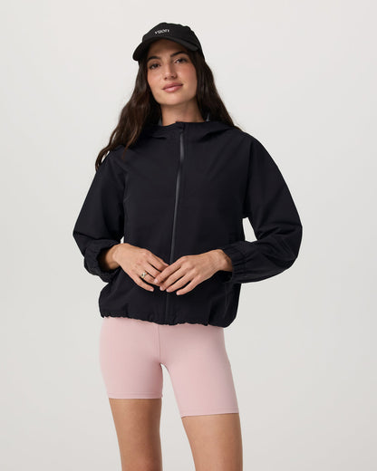 Nomadic Packable Rain Shell Women's Black Jacket | Vuori shop