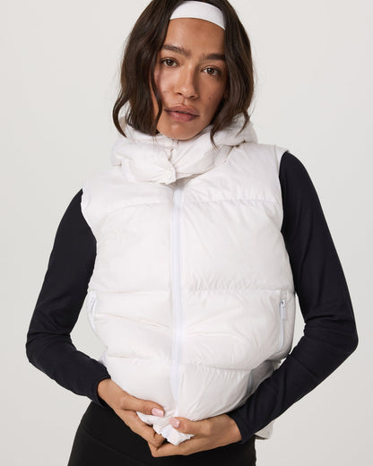 Alta Down Vest Women's White Sleeveless Vest | Vuori outlet