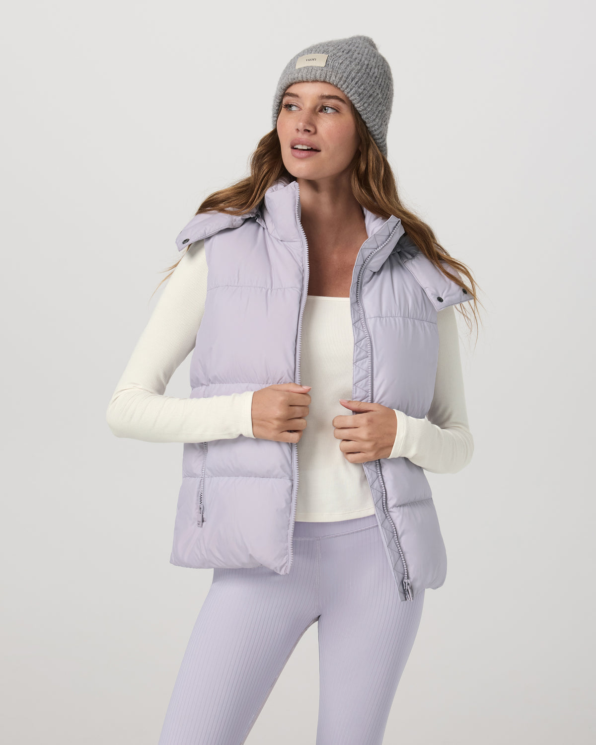Alta Down Vest Women's Lavender Ice Sleeveless Vest | Vuori shop