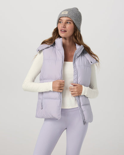 Alta Down Vest Women's Lavender Ice Sleeveless Vest | Vuori shop