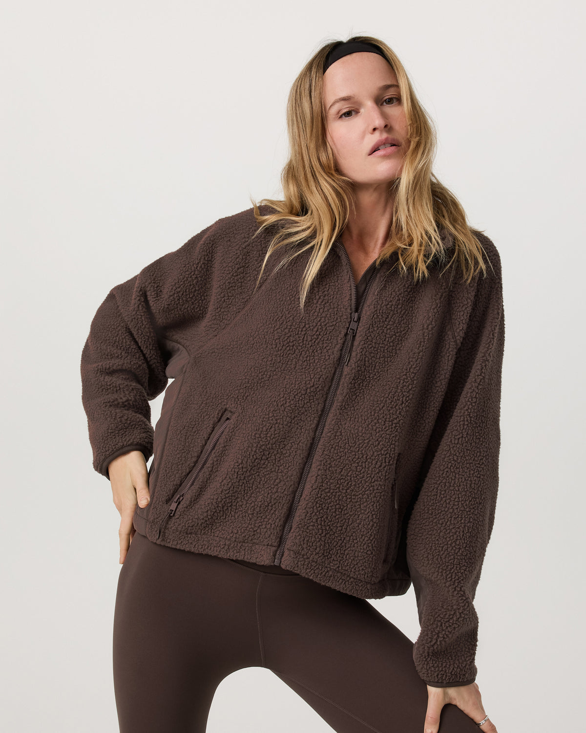 Alpine Jacket Women's Cozy Fleece Jacket in Java | Vuori discount